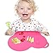 Jonhen Kids Silicone Placemat Slip Resistant Baby Toddler Plate Table Mat Portable BPA FREE (Rose red)
