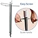 EasyGo Rainbow Beach Umbrella 7' - Portable Wind Beach Umbrella Large Folding Beach Umbrella Set with Screw Anchor a