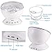 totobay [Newest Generation] Remote Control Ocean Wave Projector 12 LEDs & 7 Color Changing Modes Night Light and Built-in Mini Music Player for Living Room and Bedroom