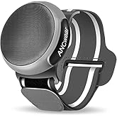 ANCwear Portable Bluetooth Speakers Wireless Mini Speaker with Enhanced Bass, HD Sound, Wearable Speaker with Microphone, 9.5H Playtime, IPX6 Waterproof for Sports, Outdoor Travel(Gray)
