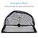 Pawfly 5 Inch Aquarium Fish Net with Telescopic Stainless Steel Handle Larger Square Net with Soft Fine Mesh Sludge Food Residue Wastes Skimming Cleaning Net for Fish Tanks Small Koi Ponds and Pools