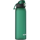 Opard 32oz Plastic Water Bottle Dishwasher Safe, Leakproof Flip-Top Lid, BPA Free Tritan, Wide Mouth Reusable Sports Water Bottle for Gym Hiking Commuting Outdoor Travel and School