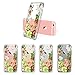 MOSNOVO iPhone 6S Case/iPhone 6 Case, Floral Botany Flower Clear Design Transparent Plastic Hard Case with Soft TPU Bumper Gel Protective Back Phone Case Cover for Apple iPhone 6/iPhone 6S