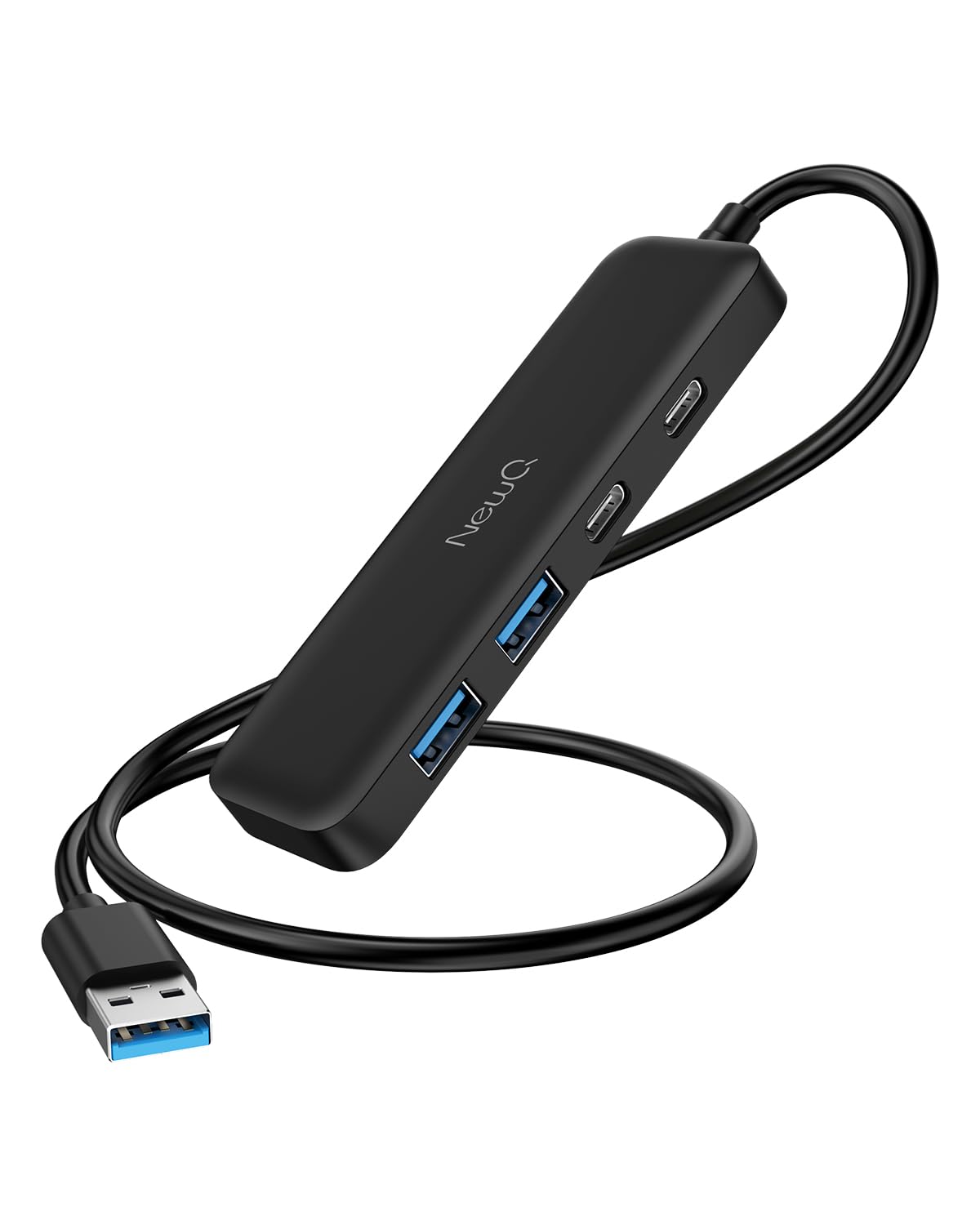 Photo 1 of Dual USB C USB A 3.0 Hub: 4 Ports with 2* USB-C 3.0 and 2* USB-A 3.0, Ultra Slim Portable USB Splitter Adapter for Laptop, PS4, Flash Drive, HDD, Xbox, Printer, Mouse, Keyboard, Computer Accessories