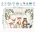 BoTong 6x4ft Vinyl Woodland Animal Baby Shower Backdrop Woodland Safari Animals Wood Board Photography Background Woodland Creatures Party Banner Backdrops