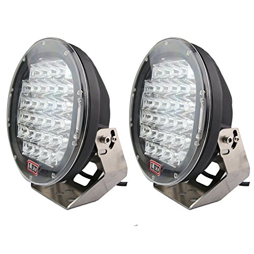 LED Light Bar, Northpole Light 2 x 9 96W Waterproof Cree Spot LED Light Bar Work Light, LED Off Road Lights, Driving Fog Light with Mounting Bracket for Off-road, Truck, Car, ATV, SUV, Jeep (Black)