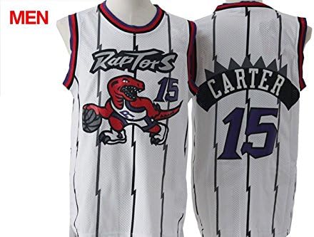 NEW! Vince Carter #15 Toronto Raptors Mens Basketball Jerseys White Retro L