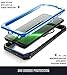 Poetic Moto G7 Rugged Clear Case, Full-Body Hybrid Shockproof Bumper Cover, Built-in-Screen Protector, Guardian Series, DO NOT FIT Moto G7 Power Or Moto G7 Play, Blue/Clear
