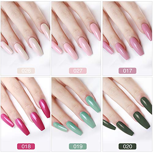 Fashion Zone 12 Colors Gel Nail Polish Starter Kit with 36W LED Nail Dryer Lamp, Base and Top Coat Set, Manicure Tool Set