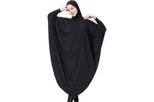 khalat Women's One-Piece Muslim Abaya Dress Large Overhead Prayer Ramadan Long Hijab Dress