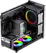 GameMax Spark Micro-ATX Gaming PC Case Dual Tempered Glass USB3 Type C White view 12