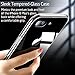 ESR iPhone 8 Plus Case,iPhone 7 Plus Case, 9H Tempered Glass Back Cover [Mimics The Glass Back of The iPhone 8 Plus] + Soft Silicone Bumper [Shock Absorption] for iPhone 8 Plus/7 Plus(Clear)