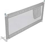 Shoze 180cm Bed Guard Bed Rail Folding Child Toddler Safe Rail Gray view 3