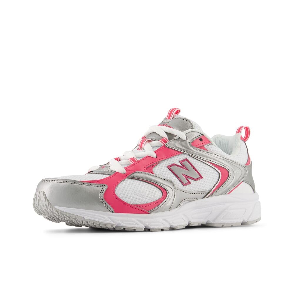 New Balance Men's 408 V1 Sneaker, White/Silver