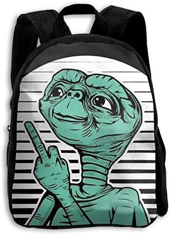 Piner Alien 3D Printing Width Zipper School Backpack Travel Rucksack Laptop Bag For Adult