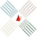iFUNow 144 Pack Christmas Cellophane Treat Bags with Red Ribbons for Gift Bags, Christmas Cookie Bags, Christmas Cello Candy Bags, Xmas Goody Bags, Holiday Goodie Bags and Christmas Party Favors