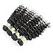 Golden Rule Hair Virgin Brazilian Hair Deep Wave Human Hair Extensions Unprocessed Remy Hair Weave Natural Color 400g 4 Bundles (18 20 22 24)