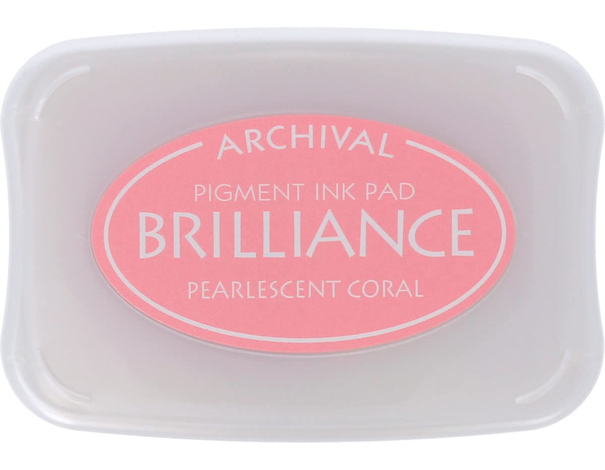 Tsukineko BIP32 Brilliance Ink Pad, Pearlescent Coral
