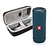 JBL Flip 4 Portable Bluetooth Wireless Speaker Bundle with Protective Travel Case - Ocean Blue