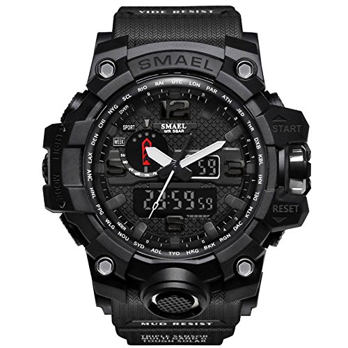 Men's Sport Watch Waterproof Military Multifunctional Sport Wrist Watch Electronic Quartz Movement Digital Watch for Boys