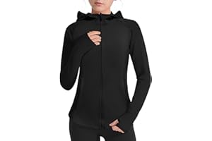LIONJIE Girls Lightweight Jacket Long Sleeve Zip Up Athletic Hoodie Top UPF50+ Fishing Hiking Sun Protection Outwear