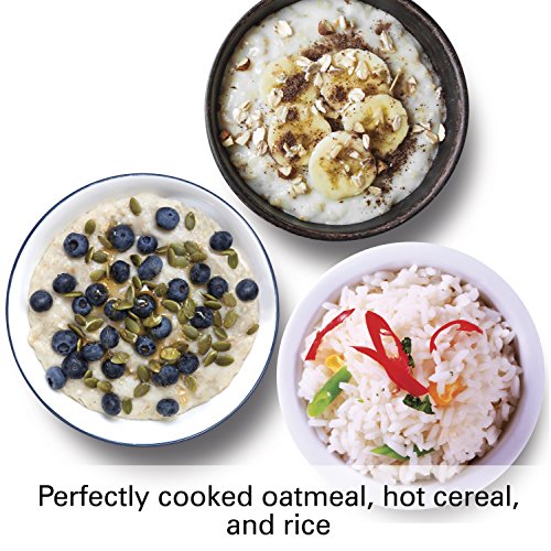 Hamilton Beach 25502 Oatmeal and Rice Cooker, 3Cup Capacity, White