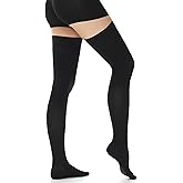 Ailaka Medical Compression Stockings for Women & Men, 20-30 mmHg Thigh High Compression Socks with Closed Toe, Graduated Support Hose for Varicose Veins, Edema, Circulation, Post-Surgery Recovery