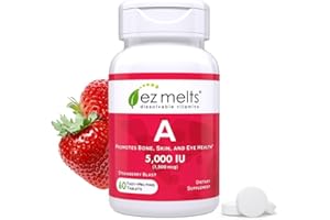 EZ Melts Dissolvable Vitamin A 5,000 IU, Sugar-Free, 2-Month Supply - 1 Pack