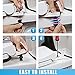 CROWNSTARQI Slow Close Elongated Bowl White Toilet Seat for Adult/Toddler Magnetic Stay Tight No Slam