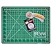 WA Portman Rotary Cutter Set I 45mm Rotary Fabric Cutter with 5 Extra Cutter Blades and 9x12 inch Self Healing Cutting Mat Set I Great for Crafting Sewing Quilting Scrapbooking Enthusiasts primary