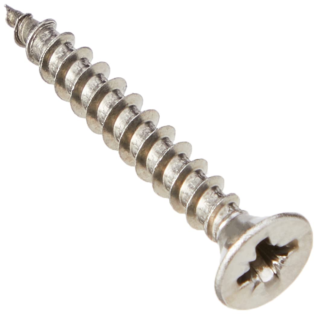 ForgeFix Multi-Purpose Single Thread Screws | 4.0 x 30mm | A2 Stainless Steel | Box 200