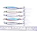 Aorace 10pcs 5.5cm/10g Casting Spoon Lures Fishing Spinners Salmon & Trout Minnow Baits with Feather