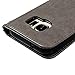 MOLLYCOOCLE Galaxy S7 Case (Not for S7 Edge), [Natural Luxury Gray] Stand Wallet Purse Credit Card Holders Design Flip Folio TPU Soft Bumper PU Leather Slim Fit Cover for Samsung Galaxy S7