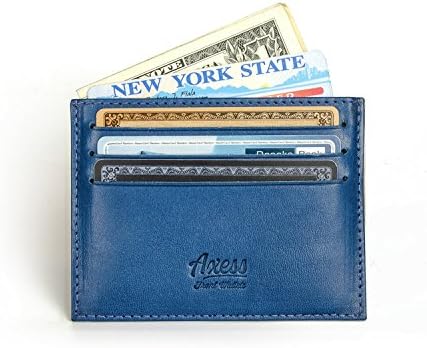 Tuscany leather RFID-blocking front pocket card holder from Axess Wallets