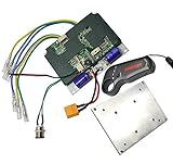 36V Dual Motor Drive Brushless Hub Motor Electric Speed Controller ESC & Wireless 2.4G Remote Control Transmitter for Electric Skateboard Longboard Scooter DIY Skateboard