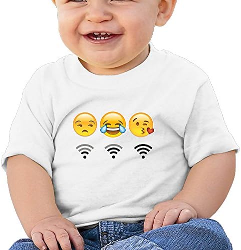 Emoji 2 6 - 24 Months Baby T-shirts Round Neck Shirt White