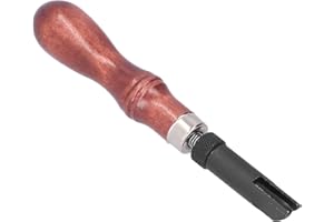 Leather V Groover, Adjustable Length High Durability for Leather Craft, with Rotating Thread and Exquisite Workmanship