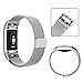 AK for Fitbit Charge 2 Bands, Adjustable Milanese Stainless Steel Metal Band Strap with Magnetic Closure Clasp for Fit bit Charge 2 HR Fitness Tracker (Silver, Small)