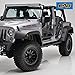 EAG 07-18 Jeep Wrangler JK Front + Rear Fender Flares Wheel Cover Pocket Rivet Style