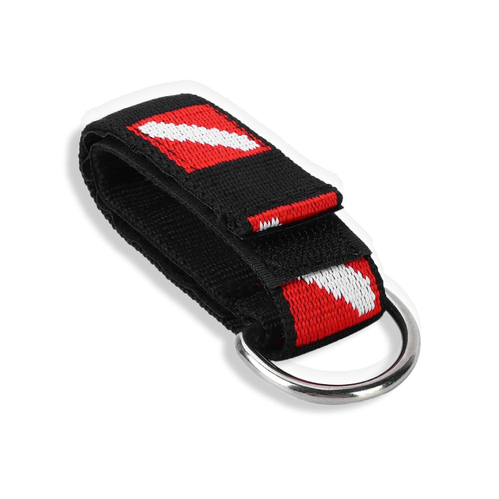 Scuba Diving Wrist Strap, Universal Diving Wrist Strap Diving Gear Hand Lanyard Hanging Rope with Clip D Shape Ring Diving Hand Band for Diving Swimming Fishing Underwater Photograph