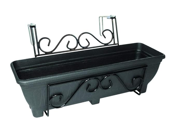 Adjustable Hanging Balcony Planter Trough holder for use on balconies