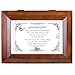 Cottage Garden Dear and Beautiful Granddaughter Dark Wood Finish Jewelry Music Box - Plays Tune You are My Sunshine