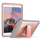 iPad Mini Case, YOUMAKER Heavy Duty Apple iPad Mini Full-body Rugged Protective Case with Kickstand and Built-in Screen Protector for Apple iPad Mini 3 (2014) and iPad Mini 2 (2013), Rose Gold/Gray