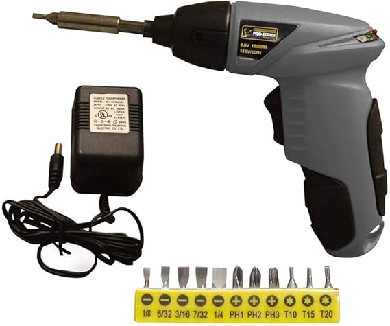Amazon Com Pro Series Ps07259 4 8 Volt Cordless Palm Screw Driver Home Improvement