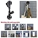 Vertical Industrial Pipe Coat Rack by Pipe Decor Wall Mounted, Heavy Duty, Rustic Iron DIY Style, Black Electroplated Finish for Entryway with Mounting Hardware Included, 2 Hooks, Oil and Rust Free