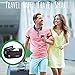 RFID Blocking Money Belt with 7 Anti-Theft Protector Sleeves (1 Passport and 6 Credit Card RFID Holders) for Travel