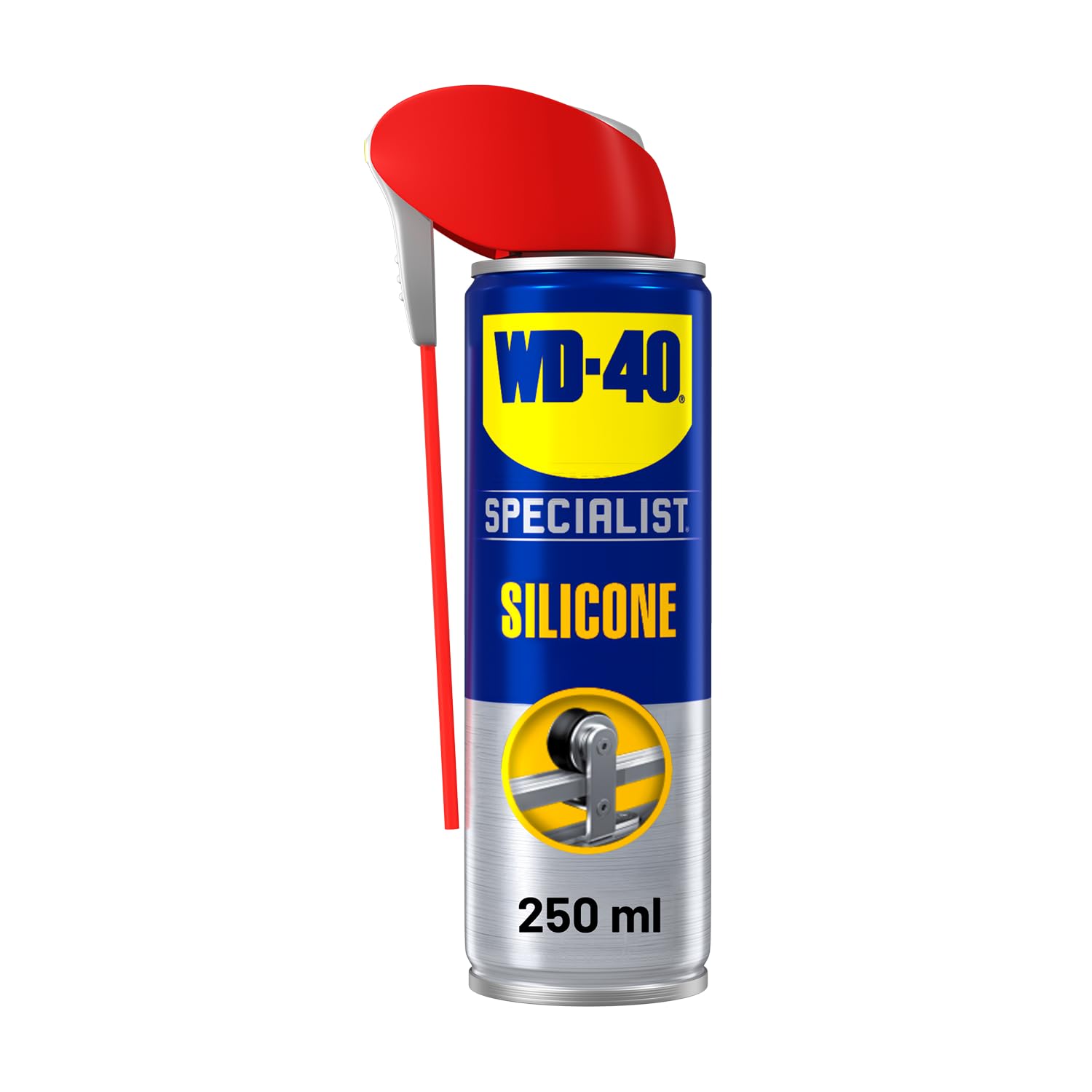 WD-40 Specialist Silicone Spray Lubricant, 250ml, All-Weather Rust Protection Silicone Lubricant, Repels Moisture, Dust, and Grime for Rubber Seals, Doors, Windows