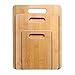 Cutting Board, Nuvita Bamboo 3 Piece Bamboo Cutting Board Set