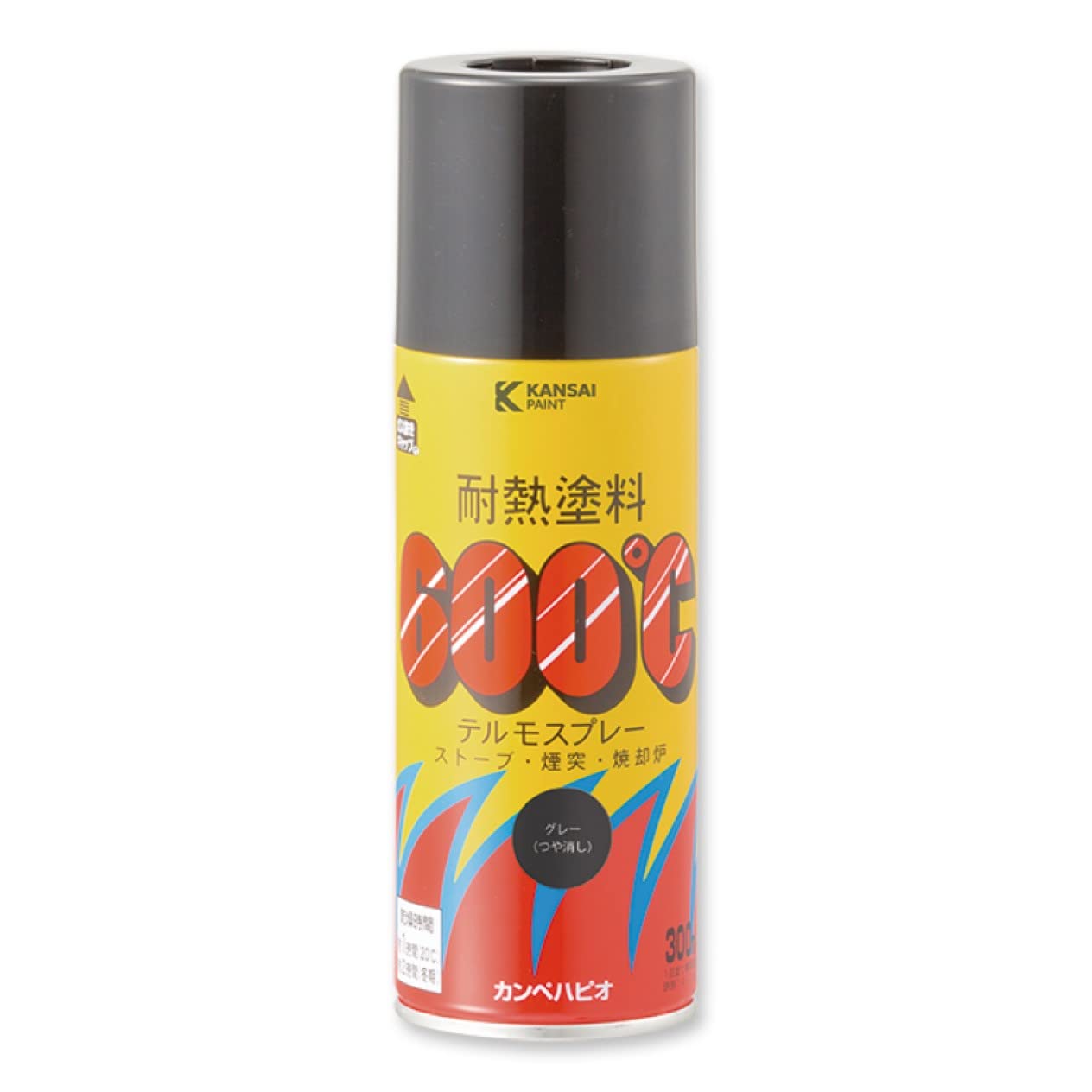 カンペハピオ スプレー 塗料 油性 つやけし 耐熱 ストーブ 焼却炉 耐熱テルモスプレー うすちゃ色 300ML 日本製 00757645012300商品画像