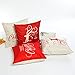 HOSL PSD12 Merry Christmas Cotton Linen Square Decorative Throw Pillow Case Cushion Cover (Set of 4)